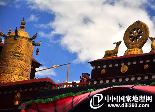 西藏大昭寺一角