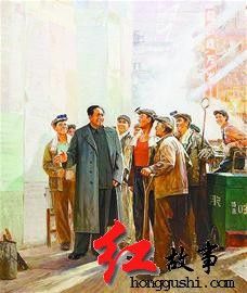 董连宝的版画《毛主席万岁》是迄今为止出现在拍卖场上最大的油印套色版画。此为红网资料图片