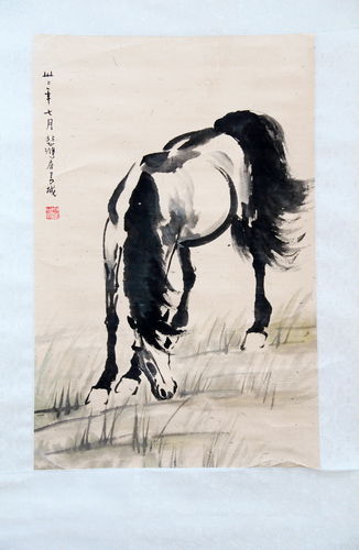 图为即将展出的徐悲鸿名作