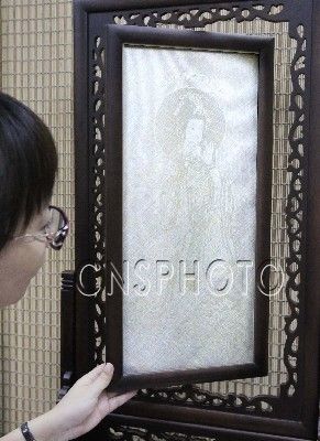 竹丝隐形佛像