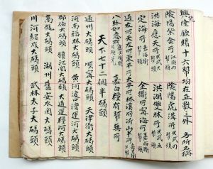 手抄本《船帮》。赵军 摄