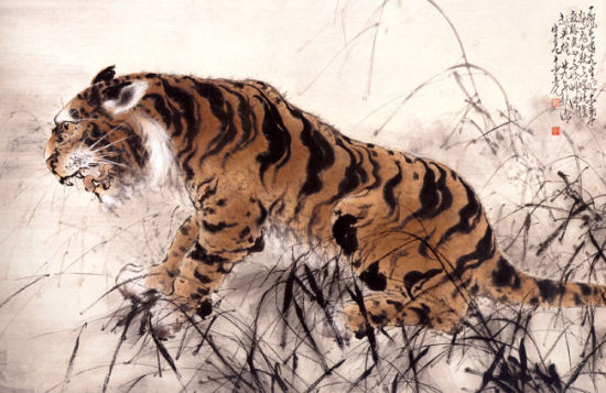 李守真作品《草泽雄风》