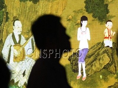 台北故宫藉动画主角带领观众欣赏古画