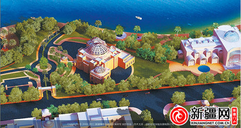 乌鲁木齐是距离海洋最远的城市，与位于西北路上的新疆博物馆实体不同的是，新开通的数字博物馆则建在一座海岛上。（资料图片）