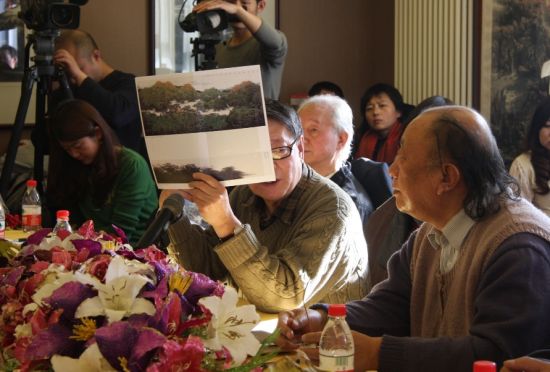 中央美院教授、著名美术评论家袁林在座谈会上发言