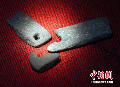 石器。中新网发 龚李义 摄