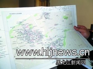 哈尔滨文物地图。