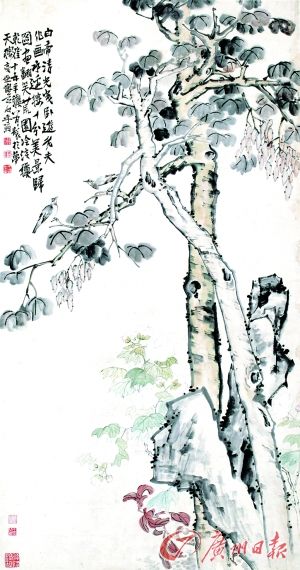 《通到白头》 李复堂 169x89cm