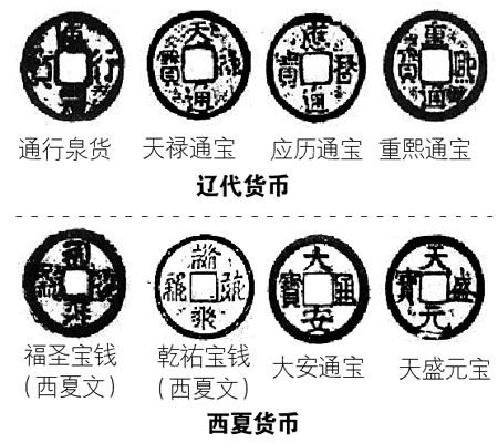 辽代与西夏古币