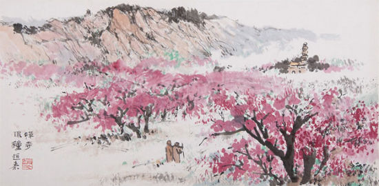 参展画家赵秦作品。