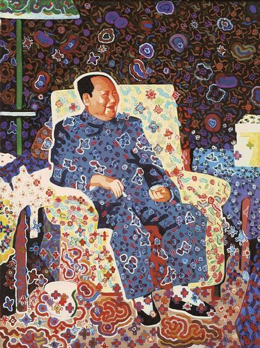 余友涵创作的《毛泽东》。