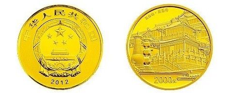 五台山5盎司金币显通铜殿