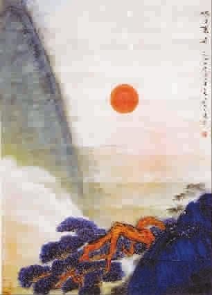 贺天健山水画