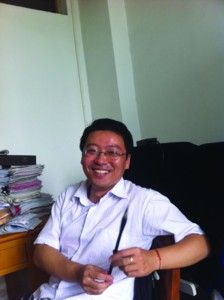 学生们喜欢“男哥”阳光的笑容