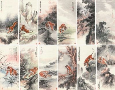 张善?《十二金钗图》局部。