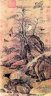 北宋黄居?绢本设色纵97厘米横53.6厘米 台北故宫博物院藏