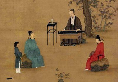 宋徽宗《文会图》