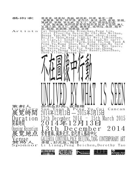 《不在图像中行动》展览海报