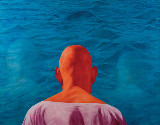 方力钧（1963年生）《1996.4》，1996年作，油彩画布，180 x 230 公分  估价：1，800万至2，400万港元／230万至310万美元