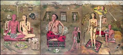 张晓刚的《生生息息之爱》