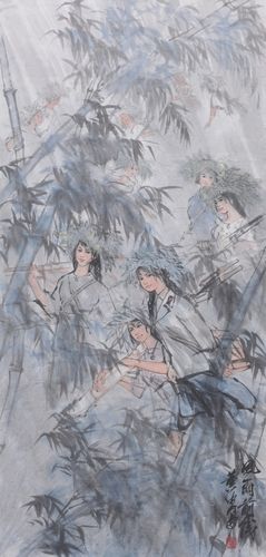 黄胄《风雨前线》