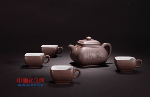 顾景舟 “玉露”诗文五头茶具