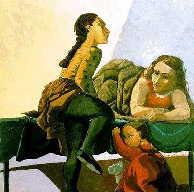 宝拉?瑞戈（Paula Rego）的《回望》（Looking Back）