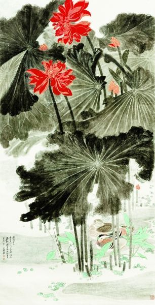 张大千《嘉耦图》