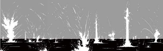 刘?《波浪No.5》布面油画 250×784厘米 2006年