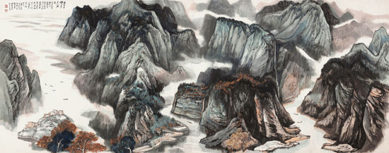 岸岩千壁立
