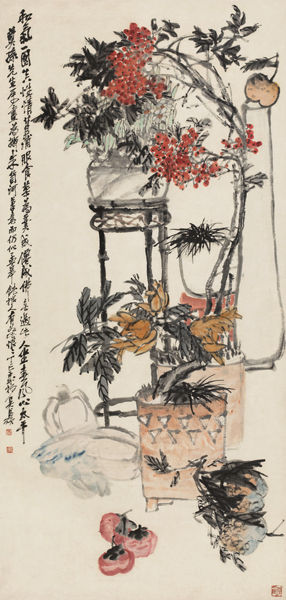 岁朝清供图