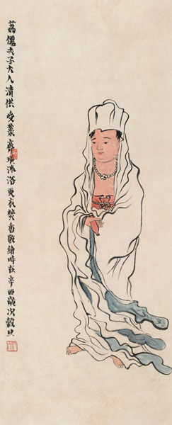 齐白石《观音》