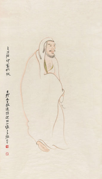 张大千《释迦出山像》