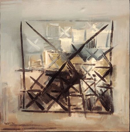 丁乙油画作品《禁忌》