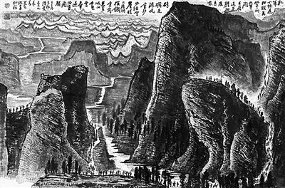2010年，《长征》以1.075亿元成交，从此，李可染作品进入亿元时代。 （资料图片）