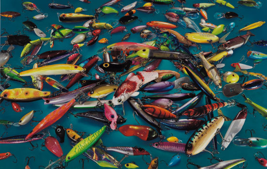 塑料鱼01，Plastic Fish 01， 360 x 230 cm， oil on canvas， 2011