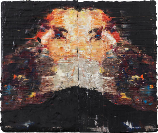 文? 德国十大巨人面对面组画-恩格斯 100x120cm 布面油画 2014