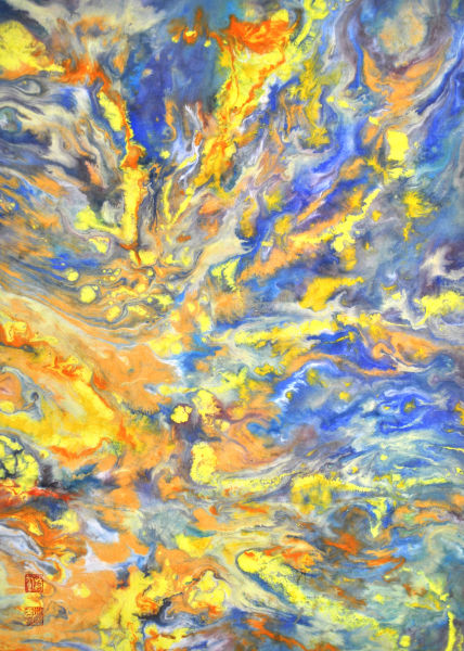 心的欢歌B001 14-T-C-X-193 作品：龙磐 规格：50×70cm 作者：杨军