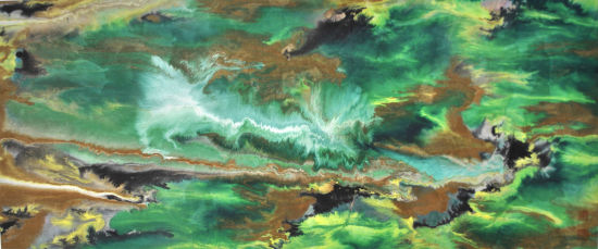 心的浩瀚B002T-C-ES-20 作品：心雨 规格：55×130cm 作者：苏秀秀