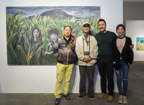 当代唐人艺术中心创始人郑林、艺术家余友涵、藏家黄予