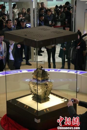“皿方?”在湖南长沙首次面向公众完整展出。 邓霞 摄