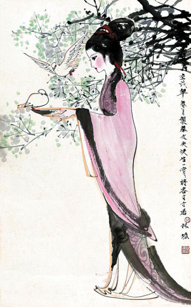 林墉作品《和平美丽》