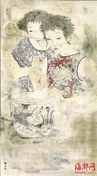 福州女画家陈子的“花语”系列。
