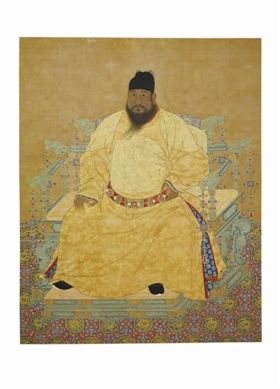 明宣宗坐像轴