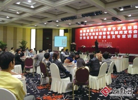 云南珠宝鉴藏专家为参会者作知识讲座  