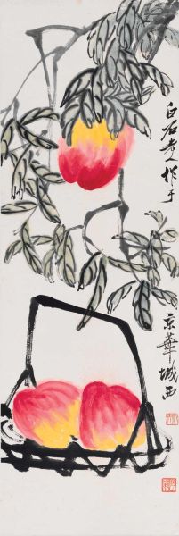 齐白石《多寿图》
