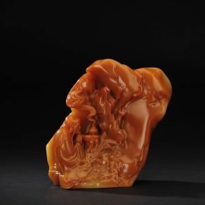 《悟摆件》 芙蓉石 13.5×13.5×6.5cm  