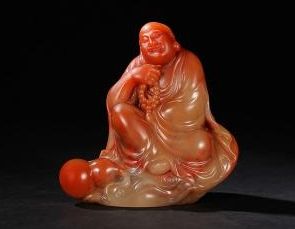 林鹤作泰来石有福自然来摆件