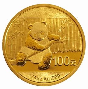 1／4盎司金币100元