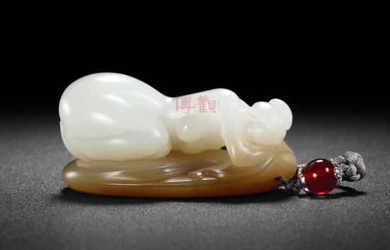 13004-孟庆东-白玉颜如玉把件